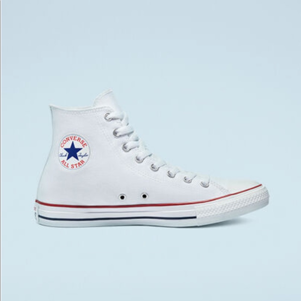 White Converse High Tops Allstar Shoes